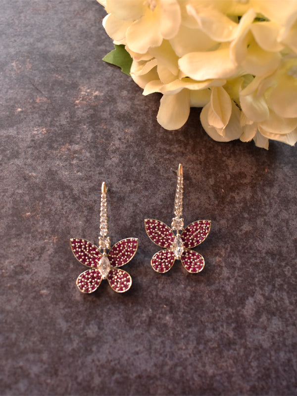 Butterfly Earrings | Red Earrings