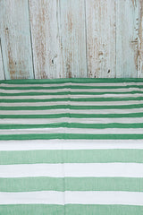 Green and White Stripes