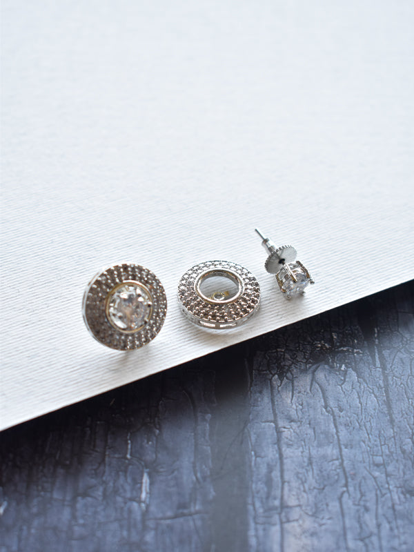 CZ Earring | White Stone Earrings