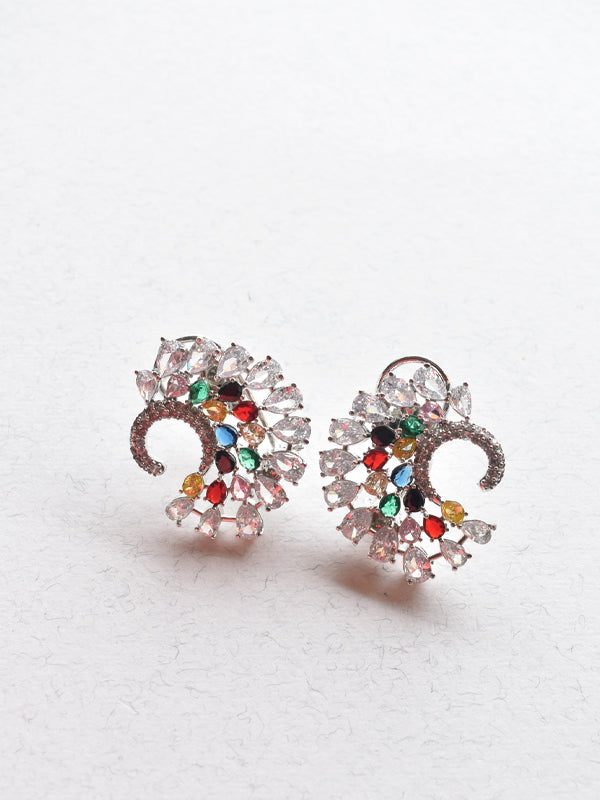 White Stone Earring |  Ad Earring