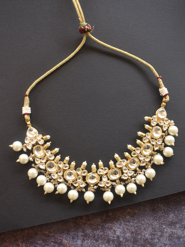 Golden Kundan Choker Set | Kundan Necklace