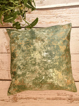Set of 5 Cushion Covers in Green and Golden