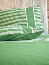 Green Handloom Cotton Bedsheet Set