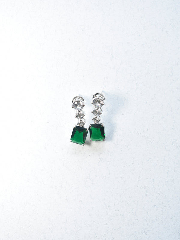 Green Stone Earrings | Ad Earrings