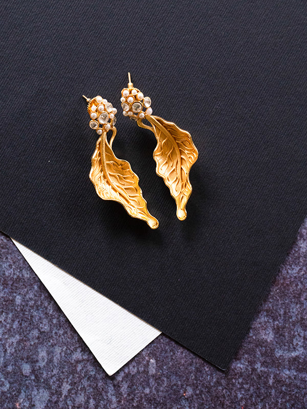 Golden Earring | Leaf Earrings