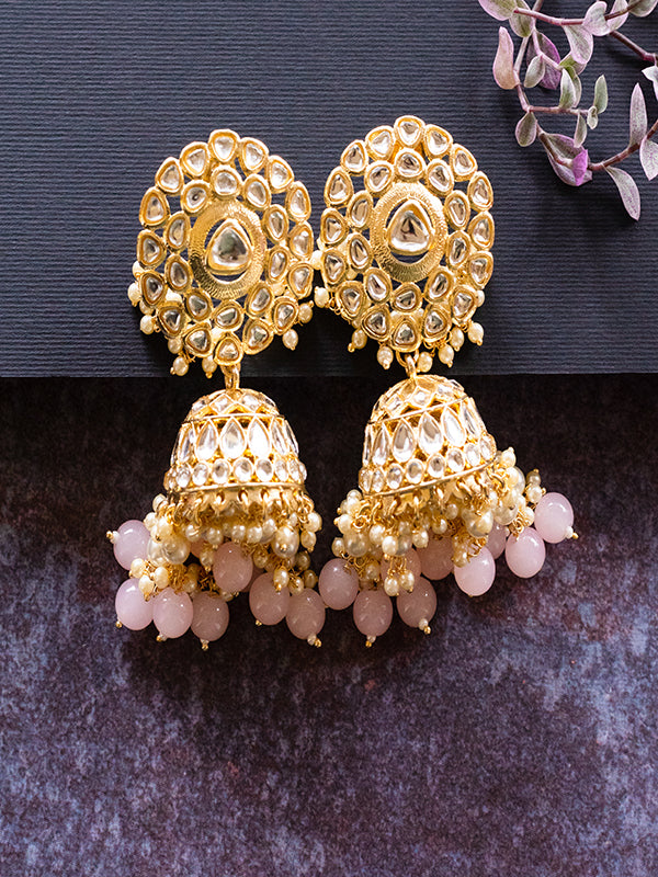 Kundan Jhumka | Pearl Jhumka